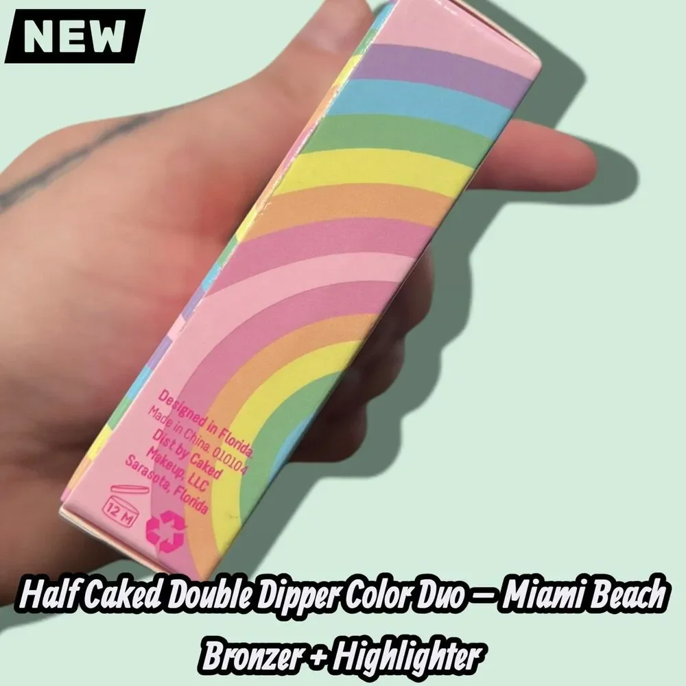 NEW Half Caked Double Dipper Color Duo – Miami Beach Bronzer + Highlighter